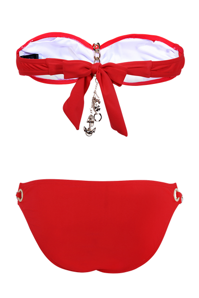 Valencia Red Bandeau Bikini